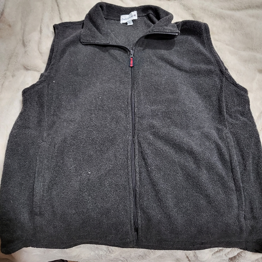 NWOT Saddlebred zip up fleece vest